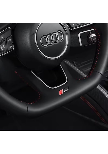 Audi Sline Direksiyon Amblemi Siyah Renk A3 A4 A5 A6 A7 A8 S Rs