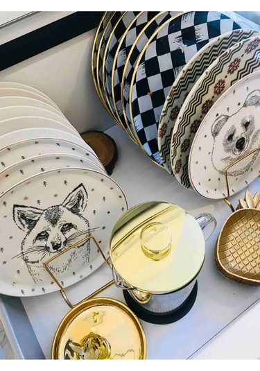 Magic Objects Tezgah Üstü Tabaklık Bulaşıklık, 9 Bölmeli Gold Bulaşıklık Düzenleyici Gold