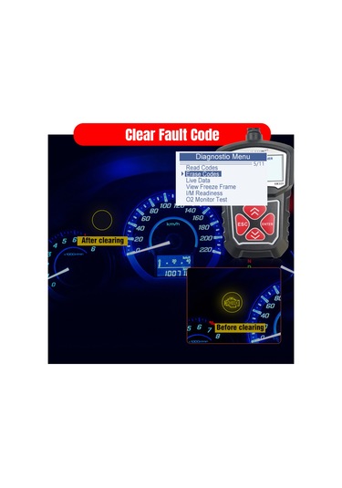 Hangfox Kw309 Otomobil Test Cihazı - Plastik Vücut, Çok Dilleri Desteği, 0-60 C Çalışma Sıcaklığı, Siyah