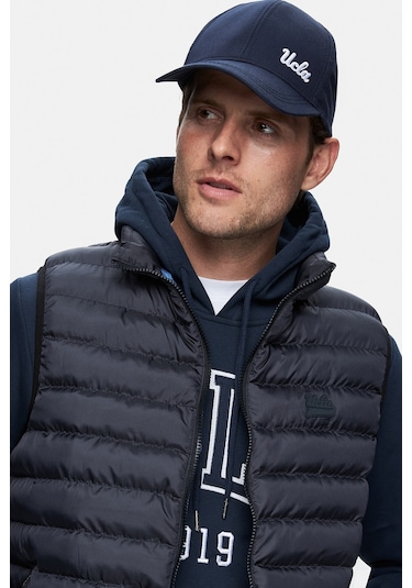 Blume Lacivert Fermuarlı Ve Cepli Polyester Standard Fit Erkek Yelek Lacivert