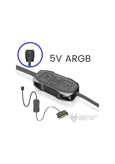 Snt Argb Denetleyici 5v 3pin Sata Güç Beslemeli 1 Port