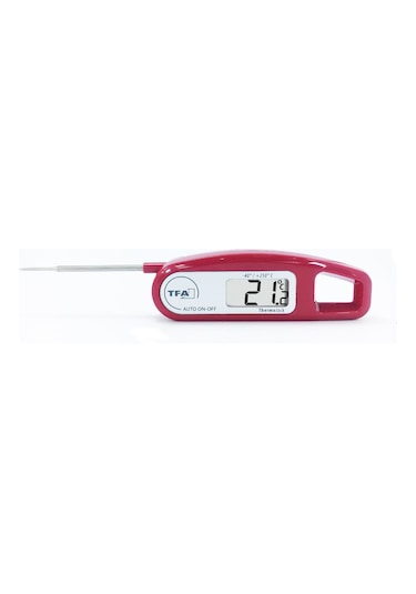 TFA Thermo Jack Katlanır Problu Dijital Termometre Bordo