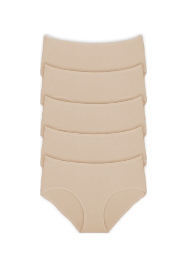 5Li Kadın Yüksek Bel Külot Elastan Pamuklu Ince Lastik Kaliteli