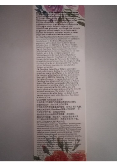 Clean Rose Gül Suyu 390 ML