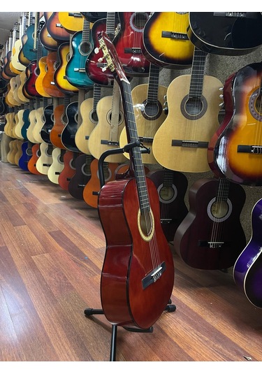 Longa Bordo 4/4 Tam Boy Klasik Gitar Kılıf Pena Dahil