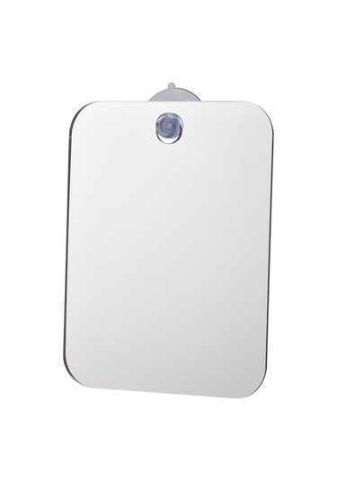 Qingmipy Seyahat Ve Banyo İçin Pratik, Kırılmaz Ve Buğu Önleyici Dikdörtgen Ayna Seti Beyaz