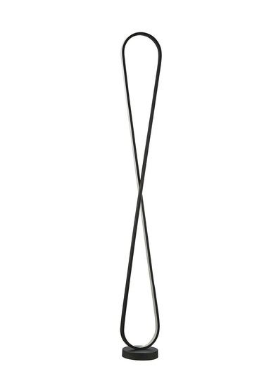 Modern Tarz Köşe Lambası Siyah Kasa Beyaz Işık Lambader Siyah