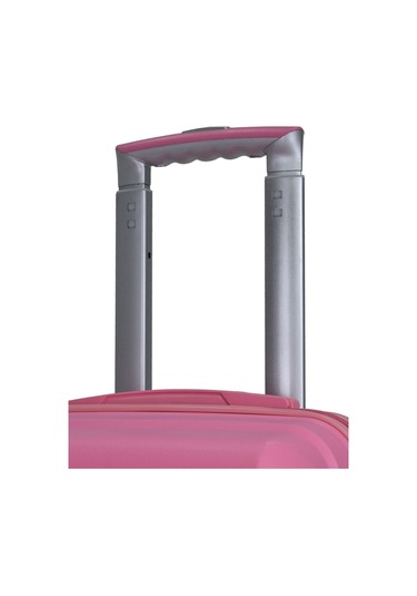 Elatae Premium Polipropilen Kabin Boy Kırılmaz Valiz Pembe V303 Pembe