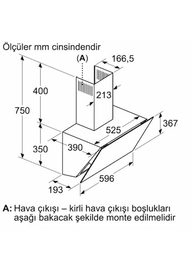 Profilo DVK6J679 60 CM Cam Duvar Tipi Davlumbaz