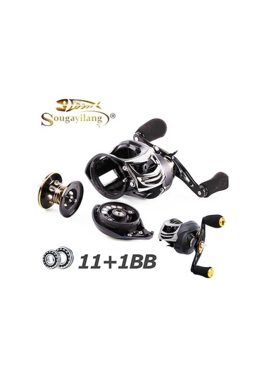 Novahub Baitcasting Makaraları Manyetik Fren Sol Sağ Balıkçılık Reel Bas Alabalık Somon Besleyici Balıkçılık Left