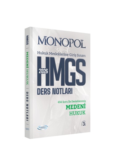 Hmgs Medeni Hukuk Ders Notları 3. Baskı Monopol Yayınları