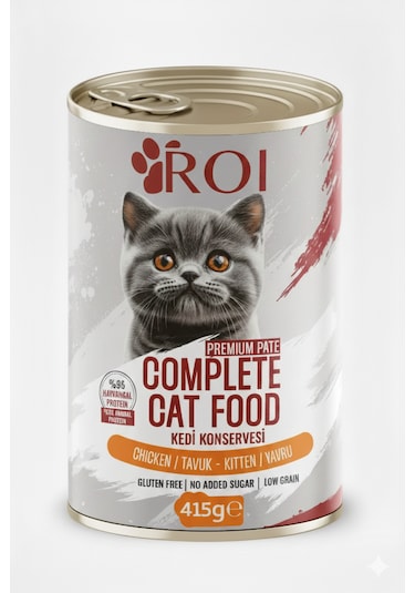 Yavru Kedi Tavuk Konservesi 12 Adet X 400 Gr.