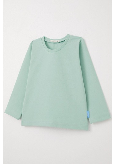 Breeze Erkek Bebek Uzun Kollu Tişört Basic 9 Ay-3 Yaş, Su Yeşili Su Yeşili