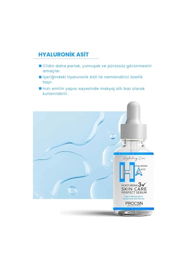 Procsın Yoğun Nemlendirici Hyaluronik Asit Serum 20 ML