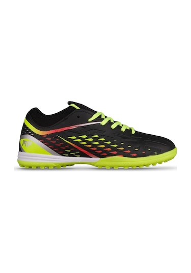M.p Unisex Bağcıklı Siyah-sarı Halı Saha Futbol Ayakkabısı 241-1358gr Siyah