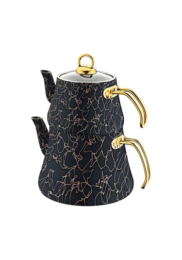 8204 M Çaydanlık Altın - Siyah