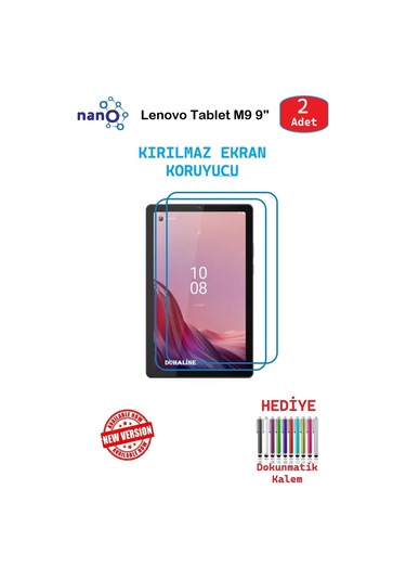 Lenovo Tablet M9 9" İçin Nano Ekran Koruyucu 9h Esnek 2 Adet