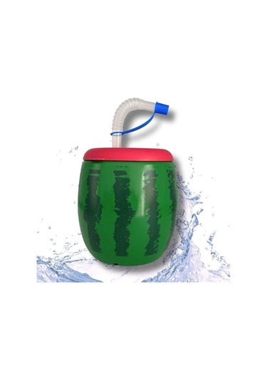 Buffer Karpuz Model Kendiliğinden Pipetli 900 Ml Suluk, Matara Çok Renkli