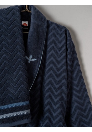 Cottonbox Masculine Abel Kırmızı-lacivert Aile Bornoz Takımı Çok Renkli