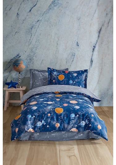 Soley | Galaxy | %100 Pamuklu Tek Kişilik Nevresim Takımı