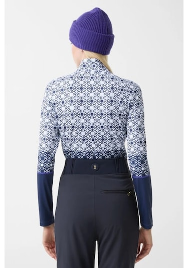 Bogner Sport First Layer Beline Termal Kadın Kayak Içlik İçlik Koyu Mavi-beyaz
