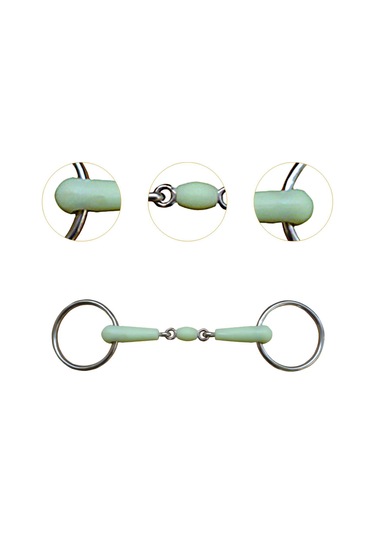 Homyl At Halkası Ucu Eğitim Aracı Kauçuk Sarılı Yeşil Yeşil