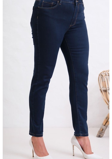 Lacarino 7161 Alice Kadın Jean Pantolon Dark Blue