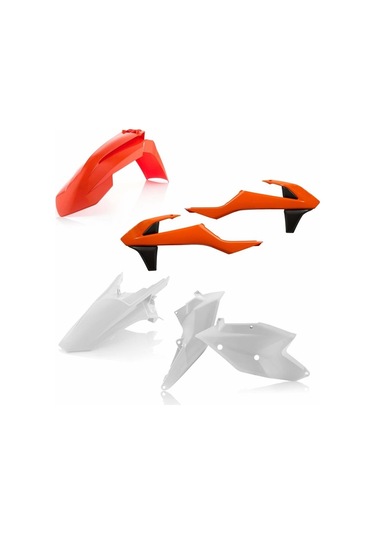 Acerbis Ktm Sx 16-18 Grenaj Set Turuncu Beyaz Beyaz