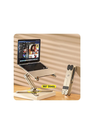 Ally Mc N86 Katlanabilir 360 Dönebilen Masaüstü Laptop Standı