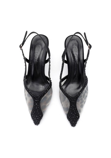 Elit Fls129-1315t Kadın Klasik Topuklu Ayakkabı Siyah Siyah