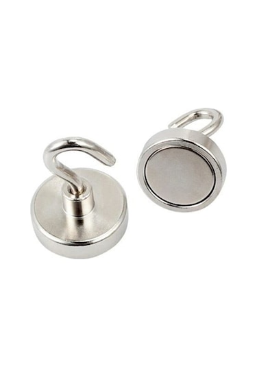 25mm Mıknatıs Güçlü Neodyum Askı Kanca Mıknatıs Tekli Paket N35