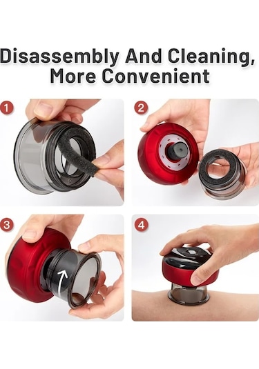 Sones 12 Hızlı Uzaktan Kumandalı Hacme Terapi Masaj Seti 3 Kupalı Beyaz