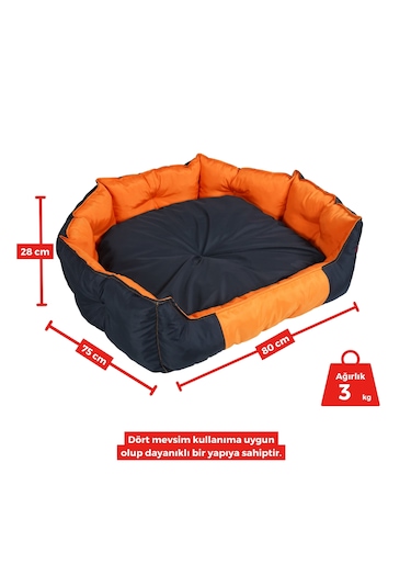 Xpermate Biscuit Tüy Tutmaz Kedi Köpek Yatağı 75 x 80 x 28 CM