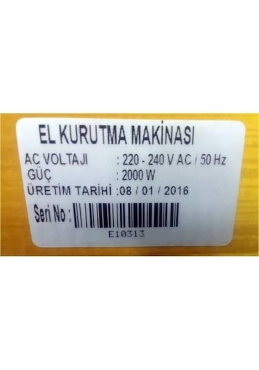 Palex Fotoselli 2000 W El Kurutma Makinesi