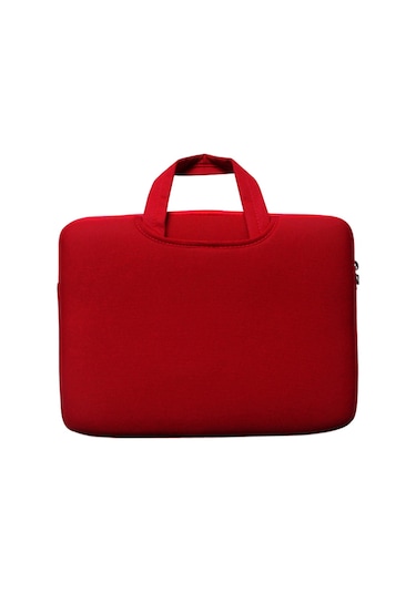 Xindoker 14" Dizüstü Bilgisayar Çantası - Hafif, Fermuarlı Ve Taşınabilir Kılıf, Yan Cepleriyle Pratik Kırmızı