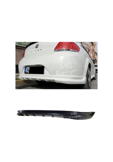 Fiat Linea Makyajsız Kasa 2007-2012 Arka Ek-Difüzör (Plastik)