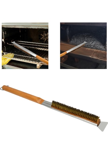 Homyl Pizza Fırın Fırçası Çıkarılabilir Taşı Kamplar A