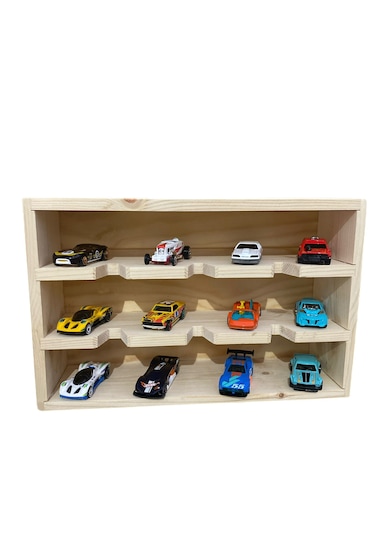 Hot Wheels Mini Gt Araç Sergileme Hobi Koleksiyon Arabasız Ahşap