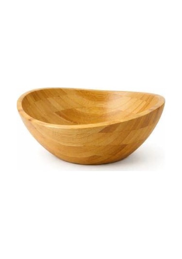 Mien Büyük Oval Bambu Kase Ahşap