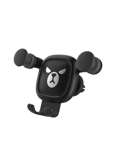 Wisdomselect Kızgın Ayı Desen Yerçekimi Karikatür Hava Firar Araç Montajlı Telefon Tutucu Siyah Yok Havalandırma Jaox61