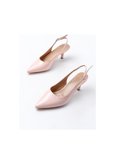 Aymood St-1152 Pembe Rugan Günlük 7 Cm Topuklu Kadın Ayakkabı Pembe