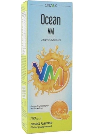 Ocean Vm Vitamin Mineral Şurup Portakal Aromalı 150 ML