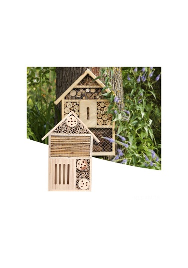 Ximistore9 B-tip Kestane Ağacı Böcek Yuvası, Bahçe İçin Faydalı Böcek Barınma Ve Dekorasyon Kutusu