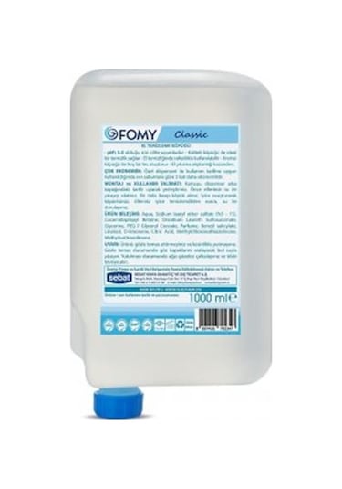 Fomy Classic Köpük Sabun 12 x 1 L