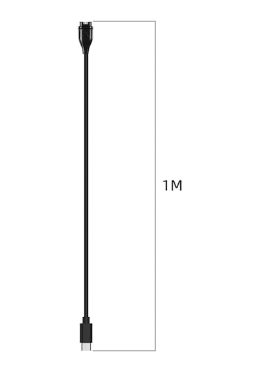 Veri İletimli Garmin Fenix 7x Type-c Bağlantı Noktalı Saat Şarj Cihazı İçin Siyah