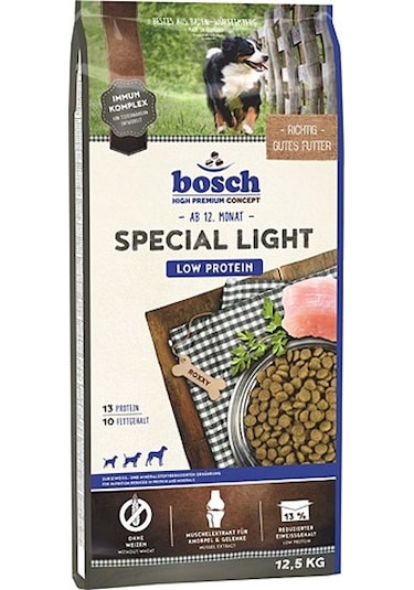 Bosch Special Light Glutensiz Tavuklu Yetişkin Köpek Maması 12.5 KG