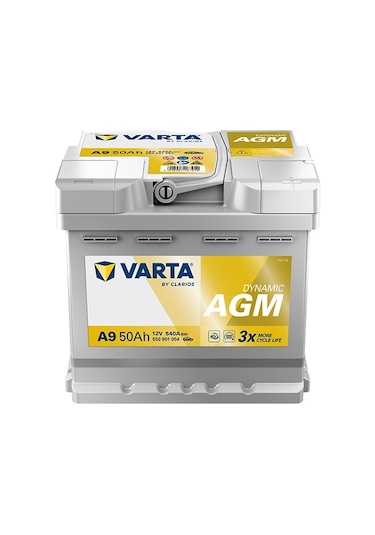 Varta A9 12v 50ah 540a Dynamic Start Stop Agm Akü Üretim Tarihi:2025