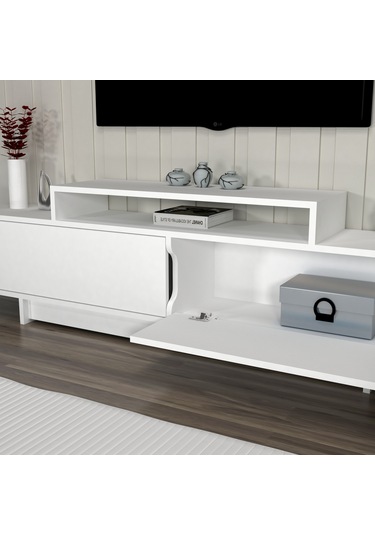 Arnetti Grasyas Televizyon Sehpası, Beyaz