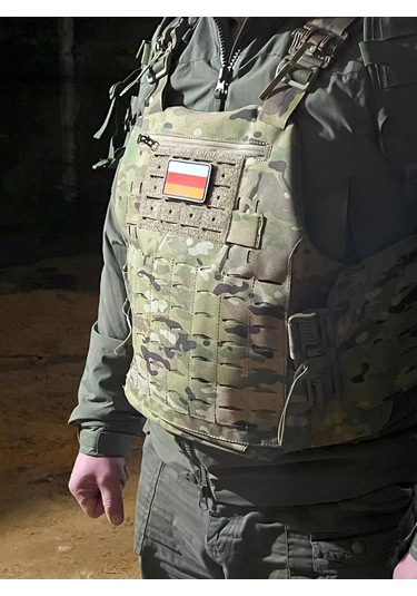 Tactochno Pvc Şerit "osetya Bayrağı" Zeytin Yeşili Fonlu 197879485