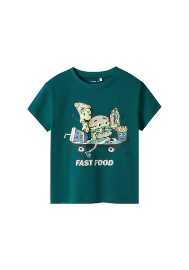 Name It Nmmdellan Nreg Ss Top Box Yeşil Erkek Çocuk Kısa Kol T-shirt Yeşil